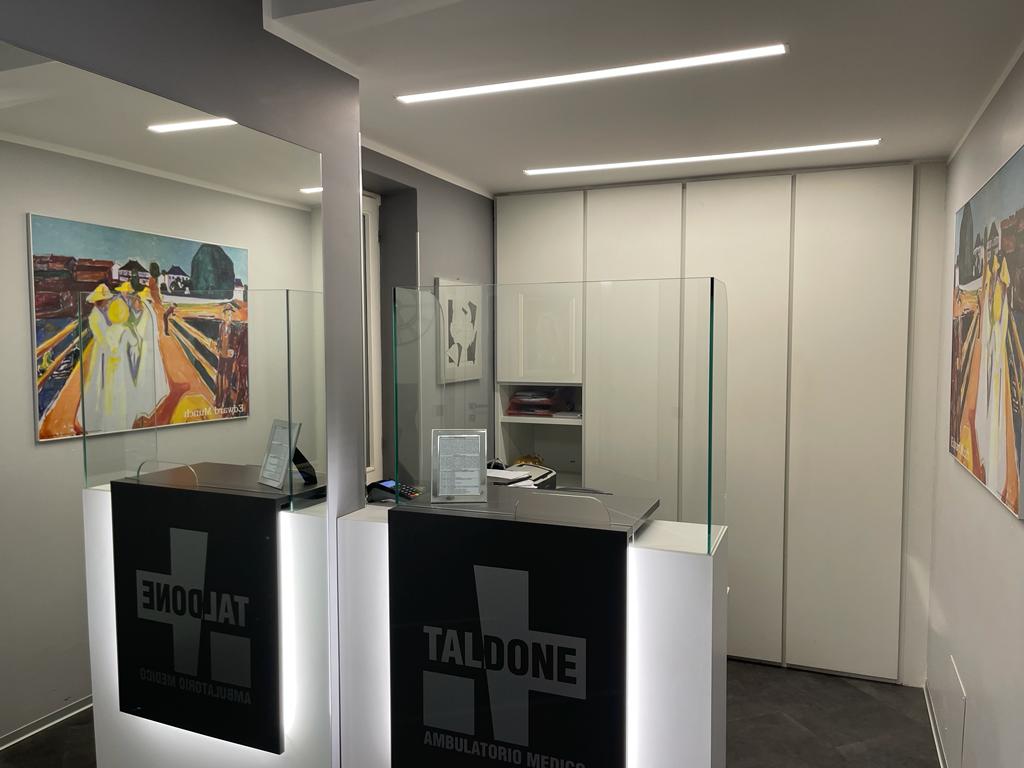 Reception dell'ambulatorio dermatologico
